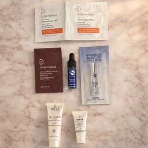 Luxury skincare sample bundle| Dr Dennis Gross, IS Clinical, and Image